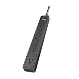 APC 7-Outlet Surge Protector Power Strip 1440 Joules, SurgeArrest Essential (PE76)