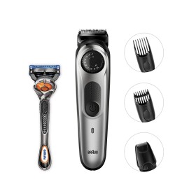 Braun Beard Trimmer BT5065, Hair Clipper, Mini Foil Shaver Attachment, Black/Silver