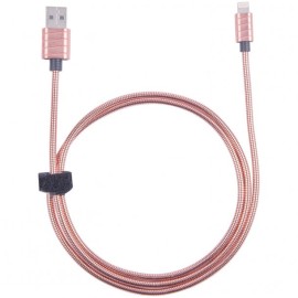 CHARGE AND SYNC TWISTER STEEL LIGHTNING® CABLE, 6.5 FEET (ROSE GOLD)