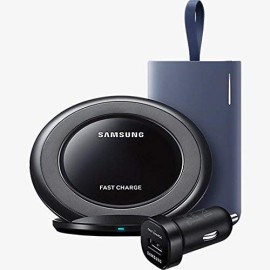 Samsung Power Bundle: Qi Certified Fast Charge Wireless Charge Pad