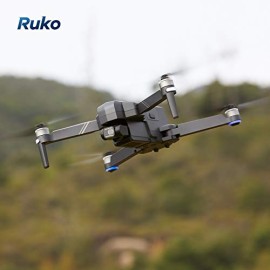 Ruko F11GIM Drones with Camera for Adults, 2-Axis Gimbal 4K EIS, 2 Batteries 56mins Flight Time, Brushless Motor, 5GHz FPV Transmission, GPS Auto Return, 5X Fisheye Zoom