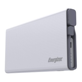 Energizer UE10004QC 10000mAh 2.1A Quick Charge 3.0 ABS Lithium Polymer Power Bank for Smartphones and Tablets, White