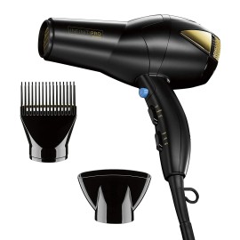 INFINITIPRO BY CONAIR 1875 Watt Salon Hair Dryer for Coarse, Thick, Wavy, Curly, and Frizzy Hair