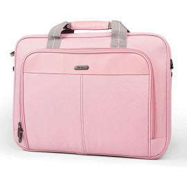 Targus Laptop Bag Classic Slim Briefcase Messenger Bag, Spacious, Ergonomic, Foam Padded Laptop Case for Devices - Pink