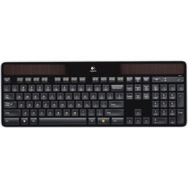 Logitech - Solar Wireless Keyboard - Black