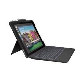 Logitech iPad Pro 10.5 inch Keyboard Case | SLIM COMBO with Detachable, Backlit, Wireless Keyboard and Smart Connector (Black)