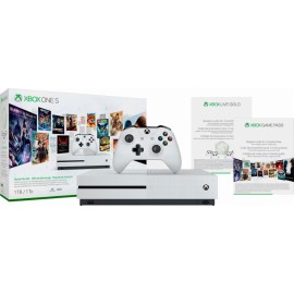 Microsoft - Xbox One S 1TB Starter Bundle with 4K Ultra Blu-ray - White