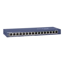 NETGEAR ProSAFE FS116P 16 Port 10/100 Desktop Switch with 8 Port PoE - Switch - 8 x 10/100 (PoE) + 8 x 10/100 - desktop