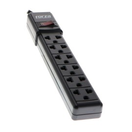 Forza - PS Series - Power strip - AC 120-220 V - output connectors: 6 - black