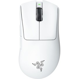 Razer DeathAdder V3 Pro - Mouse - ergonomic - right-handed - optical - 5 buttons - wireless - USB, Bluetooth - white