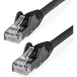 StarTech.com 125 ft Black Cat6 / Cat 6 Snagless Ethernet Patch Cable 125ft - Patch cable - RJ-45 (M) to RJ-45 (M) - 38.1 m - UTP - CAT 6 - molded, snagless - black