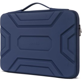 DOMISO 15.6 inch Laptop Sleeve Shoulder Bag Shockproof Computer Bag Waterproof EVA Protective Carrying Case for 16" MacBook Pro/Max M2 M1 2019-2023,15"-16" HP Dell Asus Laptop,Dell XPS 15,Dark Blue