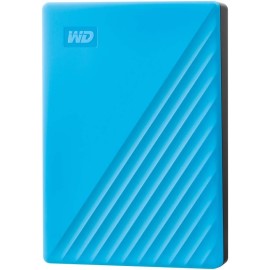 WD My Passport WDBPKJ0040BBL - Hard drive - encrypted - 4 TB - external (portable) - USB 3.2 Gen 1 - 256-bit AES - blue