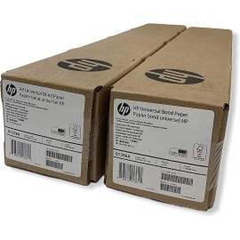 HP Wide Format Universal Bond Paper 24 in x 150 ft, 2 Roll Bundle 4.2 mil - 80 g/m² (21 lbs) 2" Core - Q1396A-2R