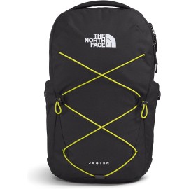 The North Face Jester Commuter Laptop Backpack, TNF Black Light Heather/Sulphur Spring Green, One Size