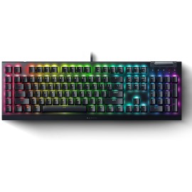 Razer BlackWidow V4 X - Mechanical Gaming Keyboard: Green Switches Tactile & Clicky - 6 Dedicated Macro Keys - Chroma RGB - Doubleshot ABS Keycaps - Media Controls - Sound Dampening & Stabilizers