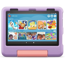 Amazon Fire HD 8"Purple  64GB  Kids tablet, 64GB 8" HD display, ages 3-7, 2022 release), Purple