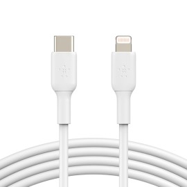 Belkin Boost Up Charge™ Lightning® To Usb-C® Cable, 3.3 Feet (White)