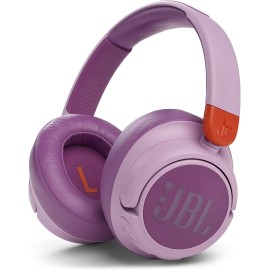 JBL JR 460NC Wireless Noise Canceling On-Ear Headphones for Kids, Up to 30 Hours Playtime and JBL Safe Sound - Pink