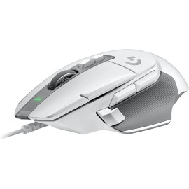 Logitech G502 X Wired Gaming Mouse - LIGHTFORCE hybrid optical-mechanical primary switches, HERO 25K gaming sensor, compatible with PC - macOS/Windows - White