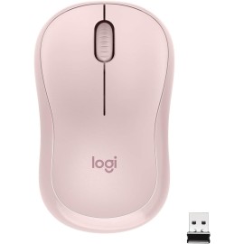 Logitech M220 Silent Mouse optical 3 buttons wireless 2.4 GHz USB wireless receiver - pink