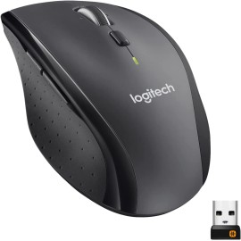 Logitech M705 Marathon Wireless Mouse, 2.4 GHz USB Unifying Receiver, 1000 DPI, 5-Programmable Buttons | Compatible with PC, Mac, Laptop, Chromebook - Black