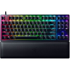 Razer Huntsman V2 TKL Tenkeyless Gaming Keyboard: Fastest Clicky Optical Switches w/Quick Keystrokes & 8000Hz Polling Rate