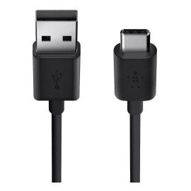 BELKIN MIXIT 2.0 USB-A USB-C , 3 AMP 6FT - BLACK