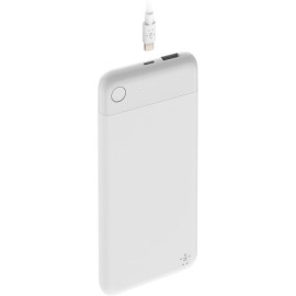 Belkin BOOST CHARGE with Lightning Connector - Power bank - 5000 mAh - 2.4 A (USB) - white