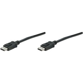 MANHATTAN 393799 DisplayPort Monitor Cable, 6.6ft