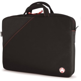 Mobile Edge 14.1-Inch Sumo Notebook Sleeve with Pant Pocket (Black Suede/Red Lining)