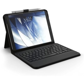 ZAGG Messenger Folio - Keyboard and folio case - Bluetooth - black - for Apple 10.2-inch iPad