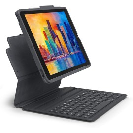 ZAGG Pro Keys - Keyboard and folio case - backlit - Bluetooth - QWERTY - US - for Apple 10.2-inch iPad