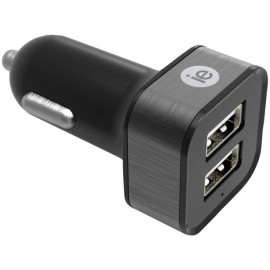 iEessentials 2.4-Amp Dual Usb Car Charger (Black)