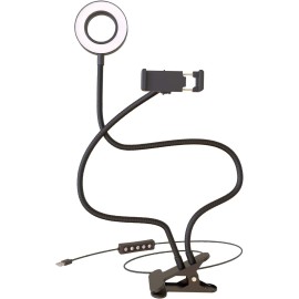 Bower 24-In. Flexible White And Rgb Ring Light With Smartphone Holder