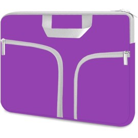 HESTECH Laptop case 14 inch,Chromebook Sleeve Cover,Neoprene Protective Carrying Bag for 14-15.6" Purple