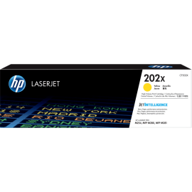 HP 202X (CF502X) Yellow High Yield Original LaserJet Toner Cartridge