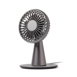 Lexon Wino Portable Rechargeable Mini Fan (Gunmetal Gray)