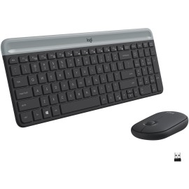 Logitech MK470 Slim Wireless Mouse and Keyboard Combo Black/Gray