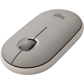 Logitech Pebble Wireless Mouse with Bluetooth or 2.4 GHz Receiver - Sand