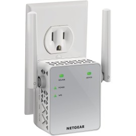 NETGEAR Wi-Fi Range Extender EX3700 - Coverage Up to 1000 Sq Ft and 15 Devices with AC750 Dual Band Wireless Signal Booster & Repeater (Up to 750Mbps Speed), and Compact Wall Plug Design