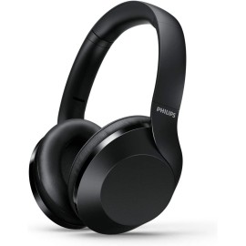 Philips PH802 Wireless Bluetooth Over-Ear Headphones Noise Isolation Stereo with Hi-Res Audio, up to 30 Hours Playtime with Rapid Charge (TAPH802BK)