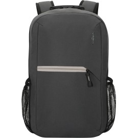 Targus City Fusion Travel Backpack for Laptops up to 15.6-inches, Everyday Lightweight Backpack for Women & Men, Computer Backpack for Business Travel College, Grey (TBB628GL)