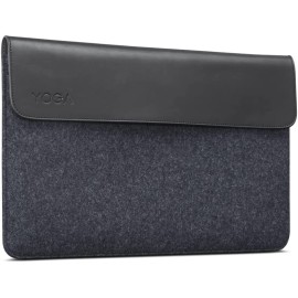 Lenovo Yoga Laptop Sleeve for 15-Inch Computer, Leather and Wool Felt, Magnetic Closure